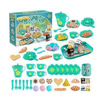 33pcs Play House Kitchen Toy Set Children Tea Play Set for Kids, Role Playing Toy with Dessert and Tableware