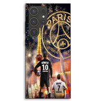 Coque Pour Samsung Galaxy S23 Ultra Neymar Mbappe noel Maniacase juoda