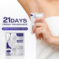 21-Day Antiperspirant Cream Deodorant Odor Control Portable Travel Size Body Cream, Unisex Gentle Formula 24pcs