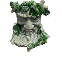 Outdoor Tree Stump Bird Feeder with Natural Leaf and Bark Design Durable Resin Material Suitable for Garden Patio Yard Decoration One Size