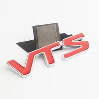 3D Metal VTS Logo Rear Trunk Side Fender Emblem Badge Sticker Decals For Citroen C3 Aircross C4 Picasso Cactus C1 Accessories raudona