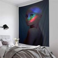 Tapestry hot singer Ariana Grande 75x100 juoda