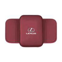 Car Armrest Box Pad Leather Armrest Mat Car Accessories For Lexus GX470 CT200H IS300H IS200 IS250 RX350 GX460 NX200 GS430 RX300 raudona