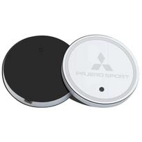 2Pcs LED Car Water Cup Holder Ambient Light USB Charging Pad for Mitsubishi Outlander Lancer Pajero Interior Accessories