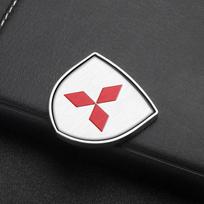 3D Metal Car Fender Emblem Shield Sticker for Mitsubishi ASX Lancer 10 Outlander L200 Xpander Exterior Accessories sidabras