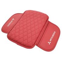 Car Leather Car Armrest Box Pad Storage Pocket Protective Cover for Mitsubishi Ralliart Space Star Lancer Eclipse Auto Accessoie raudona