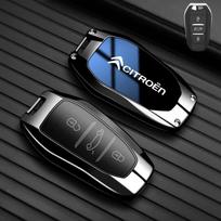 Aukštos klasės cinko lydinio automobilio rakto dangtelis Citroen C1 C2 C3 C4 C5 C6 VTS Xsara C-Crosser Berlingo Jumpy raktų dėklui raktų pakabuko aksesuarams