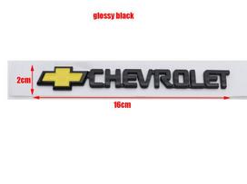 1pcs ABS Chevrolet Car Rear Letter Fender side Rear Bumper tail door trunk sticker car rear Emblem sticker styling Accessories ABS sticker