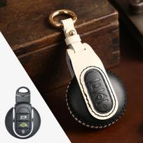Odinis automobilio raktų dėklo dangtelis Fob Protector Priedai Raktų pakabukas BMW Mini Countryman Cooper F54 F55 F56 3 mygtukų raktų pakabuko laikiklis juoda