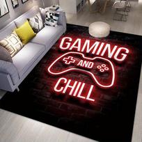 Gamepad Non Slip Rug, Machine Washable Design, Large Gaming Themed Mat, Perfect for Living Room Bedroom Game Room Decor 50x80cm