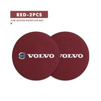 Suede Car Coaster Water Cup Holder Anti-Slip Pad Accessories For Volvo V60 V90 S60 S80 S90 C30 XC40 XC60 XC70 XC90 V40