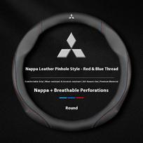 For Mitsubishi Outlander Pajero Asx Colt Lancer EX Evolution X L200 Triton RALLIART Delica Eclipse Car Steering Wheel Cover