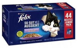 Felix Sogut 44X85G Mix Mięs I Ryb W Galarecie Saszetki Dla Kota De
