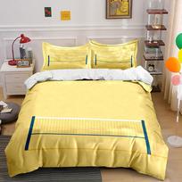 Yellow volleyball court design. Bedding sets Duvet cover sets Duvet covers Pillowcases(1 * Duvet Cover 2 * Pillowcases without duvet insert) 135x200cm