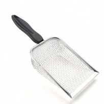Stainless Steel Filter Gardening Shovel Soil Sieve Outdoor Beach Net Shovel Shell Toy Game Digging Net Shovel, Cat Litter Shovel juoda