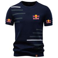 Red Bull vasaros naujas medvilninis vyriškas trumpomis rankovėmis vilnonis marškinėlis vyriškas laisvalaikio apvalios kaklo megztas marškinėlis S