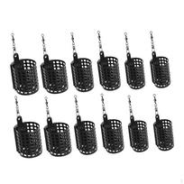 12Pcs Fishing Cage Feeder, Baits Container for Crayfish