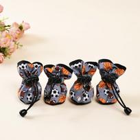 4pcs Anti-Slip Soft Pet Dog Shoes,Adjustable Paw Boots Sneakers for Small Puppies, Chihuahua,Dachshund & Large Dogs Outdoor Wear (as the picture,XS)