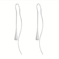 Luxurious Long Tassel Drop Earrings for Women - S-Curve Design, Copper Crafted, Perfect for Weddings & Parties