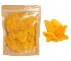Mango Suszone Plastry Tylko 3% Cukru Soczyste Płatki 500G Słodka Przekąska