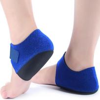 Plantar Fasciitis Gel Heel Protectors for Women & Men Heel Inserts Pads Support Cushion Achilles Tendonitis Dry Cracked Heell Small mėlyna