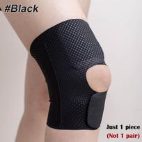 1Pcs Lightweight Breathable Knee Brace, Adjustable Open Patella with Dual Side Stabilizers for Hiking, Running, Sports, Workout L