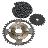36T Chainring with Toothless Flywheel 420 Chain 20 Tooth Sprocket for DIY Scooter Bicycle Motorcycle