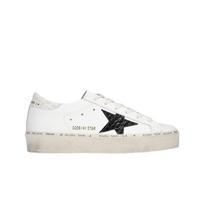 (w) Golden Goose Hi Star baltos sportbačiai su juodu kulno skirtuku 35W