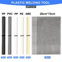 55/110 vnt. Plastiko suvirinimo rinkinys, ABS PP PVC PE plastiko suvirinimo strypeliai, 304 nerūdijančio plieno suvirinimo taisymo tinklelis, Automobilio buferio taisymo įrankis