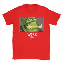 New Arrival WORK WORK Worlds of Warcrafts T Shirt For Unisex  100% Cotton Tee Shirt Short Sleeve Clothes S