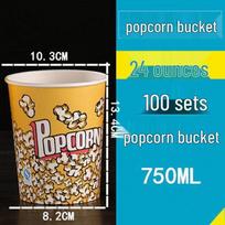 Disposable Cinema Popcorn Buckets 24a spalva