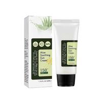 Natūralus alavijo kremas nuo saulės SPF50+ - Alavijo raminamasis kremas nuo saulės, lengvas vandeniui atsparus kremas nuo saulės, skirtas apsaugoti odą nuo ultravioletinių spindulių pažeidimų