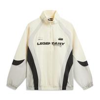 Li Ning × League Of Legends Collaboration Sports Lifestyle Series Color Block Letter Zipper Versatile Stand Collar Loose Windbreaker AFDW187-5 S