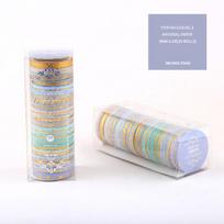20 vnt. Washi juostelių rinkinys, dekoratyvinė lipni juosta su aukso folija, skirta sąsiuviniams, juostelėms, dienoraščio dekoravimui, Kawaii kanceliarinės prekės, maskuojanti juosta