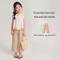 Hello Kitty Girls' Summer Outfit Set 150 abrikosas
