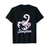 80s Laser Retro Scorpion T Shirt black vintage Washed Stylish Breathable designer clothes fashion Slightly Soft homme Unisex S įvairiaspalvis