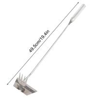 Grass Puller Tool Handheld Gardening Digging 4-Teeth Stainless Steel Grass Puller For Thistle Crabgrass Vegetables Lawn Backyard