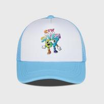 Number Print Sponge Mesh Cap – For Men And Women Colorful Building Block Mesh Baseball Cap – Adjustable, Air Permeable Sun H Six Seven Cartoon