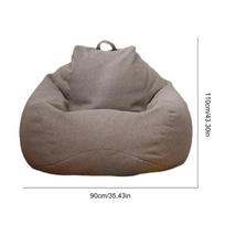 Lazy Sofas Cover Large Bean Bag Cover Without Filler Breathable Adult Child Tatami Living Room Decorative Cover ruda