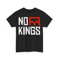No Kings Protest Vertical Sign Nope Simple Bold Crown Tees Unisex TShirt Unisex T-Shirt S įvairiaspalvis
