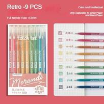 Languo 198/6 PCS Drawing Highlighter Morandi Gel Pen Diary Scrapbook Painting DIY Gel Pen Office School Supplies Stationery