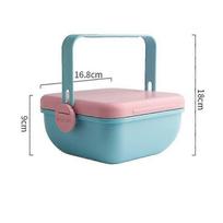 Portable Lunch Box Plastic Bento Box For Office Worker School Kids Breakfast Picnic Container Food Storage Dinnerware Tableware