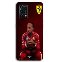 Coque Pour Oppo A95 Hamilton Scuderia Ferrari official wallpaper Maniacase juoda