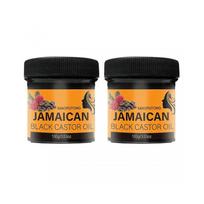 (2pcs)Jamaican Black Castor Oil Hair Cream Deep Nourishment for Frizz Control & Hair Growth, Repair Dry Damaged Hair