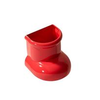 Large Capacity Pen Brush Pot Plastic Desktop Organizer Exquisite Boot Pencil Holder  Home Office raudona