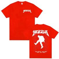 Rapper Kanye West Yeezus Tour Album Merch T Shirt Men's Clothing Hip Hop Harajuku T-shirt Unisex Cotton Tshirt Streetwear S įvairiaspalvis