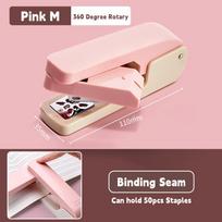 Metal Stapler Use 24/6 26/6 Staples Effortless Heavy Duty Stapler 360 Degree Rotary Bookbinding Machine Bookbinding Supplies