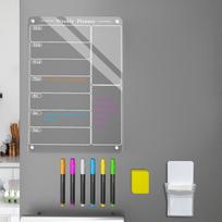 Acrylic Magnetic Dry Erase Board, Responsibility Reward Chore Board for Refrigerator Daily/Weekly to Do List With 6 Highlighters China Mainland
