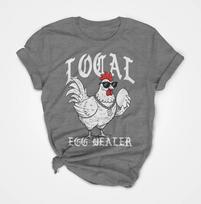 ZX Summer Hot Selling Funny Chicken Egg Dealer Shirt Hip Hop Easter Tee Mens Round Neck Short Sleeved Tshirt S