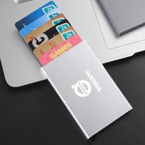 Automatic Metal Anti-theft Smart Wallet ID Card Credit Card Holder for Volvo XC90 V90 V60 XC60 V40 S80 S60 S90 C40 XC40 V70 XC70 sidabras